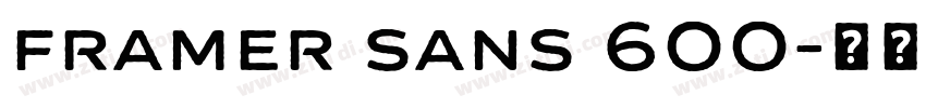 framer sans 600字体转换